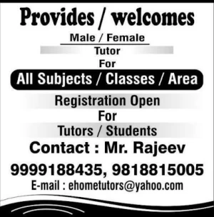   Harsha Home tutors in Subhash Nagar | Online Tutors 