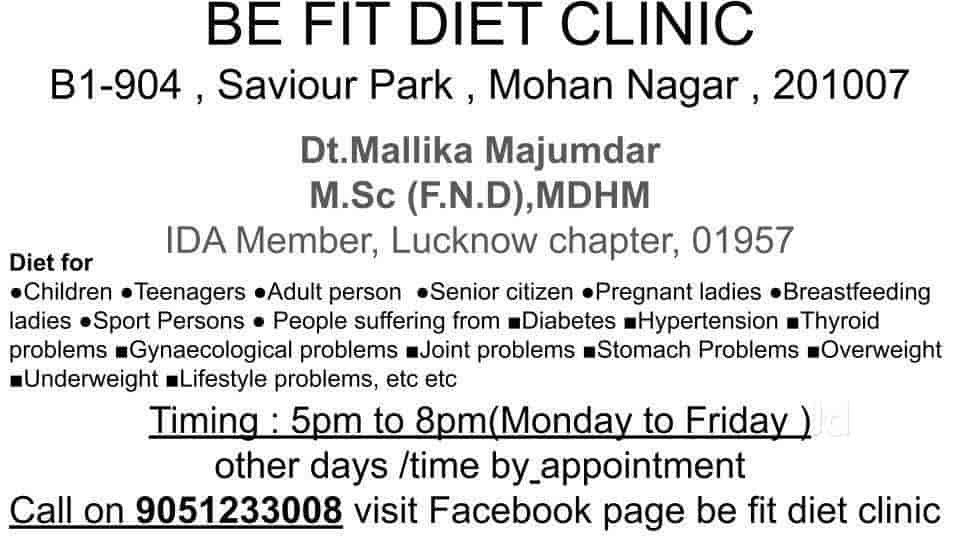   Be Fit Diet Clinic 