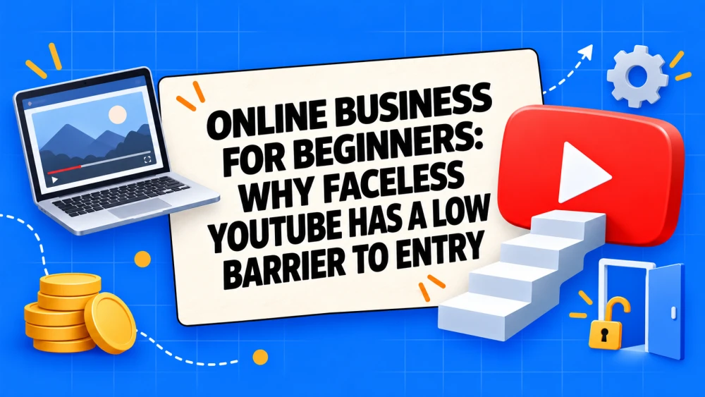 Online Business for Beginners: Why Faceless YouTube Has a Low Barrier to Entry